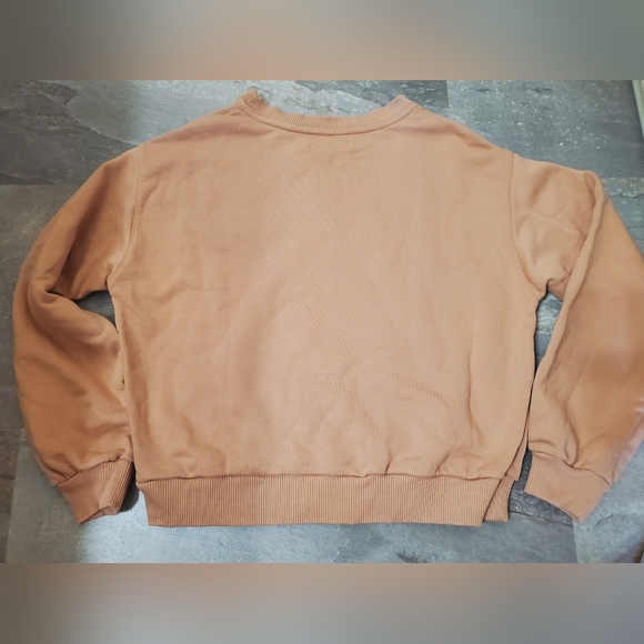 Essentiel Antwerp "Chill!" Long Sleeves Sweater. Pinkish Nude. Beaded Logo. S. - Picture 6 of 9